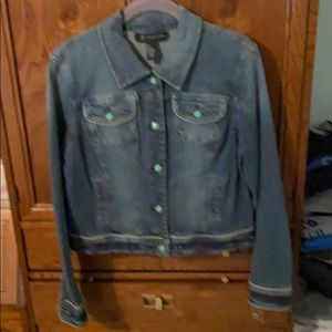 Jean Jacket with jewel buttons